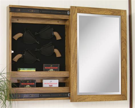 One of our popular models features a display case built into the base of the gun cabinet, which allows you to showcase your mounted ducks, quail or pheasants. Wall Mount Sliding Mirror Gun Cabinets - Ohio Hardword ...