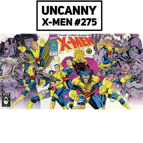 Marvel Comics Uncanny X Men 275 Issue Vintage Comic Book Jim Lee