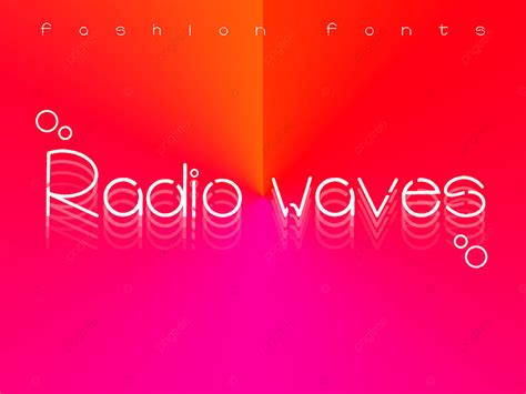 Radio Waves Font English Fonts Pngtree