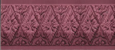 Two Tone Burgundy Victorian Architectural Trim Wallpaper Border Ebay