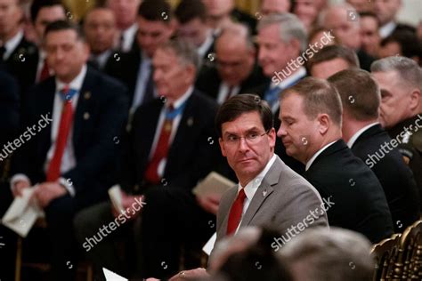 Secretary Defense Mark Esper Center Looks Editorial Stock Photo Stock