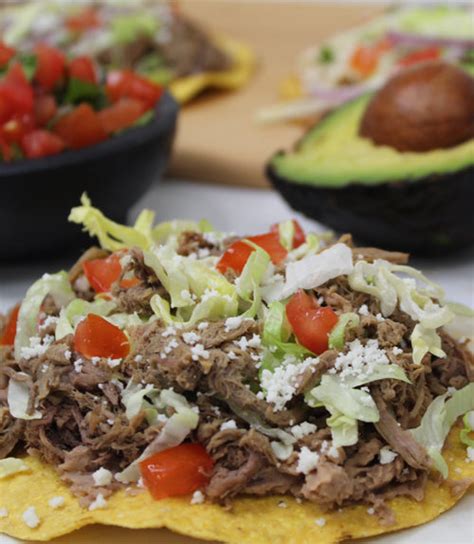 Tostadas De Carne Deshebrada Del Real Foods