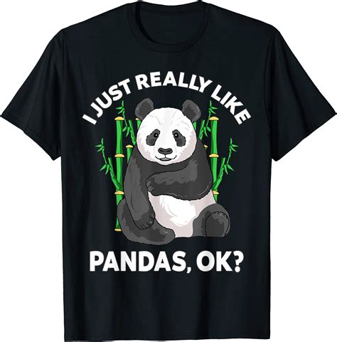 I Just Really Like Pandas Ok Cute Panda Kids Men Women T Shirt Men