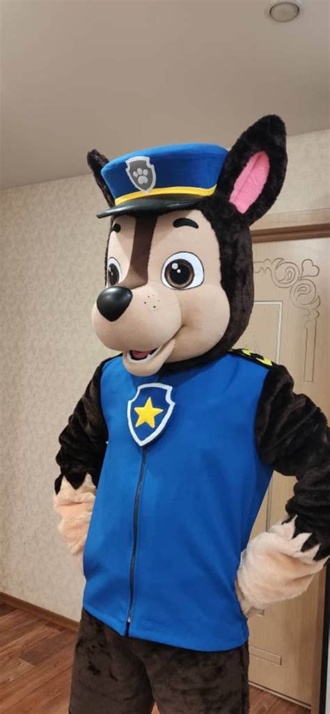 Chase Paw Patrol Mascot Costume Mascot Costume Puppy Etsy