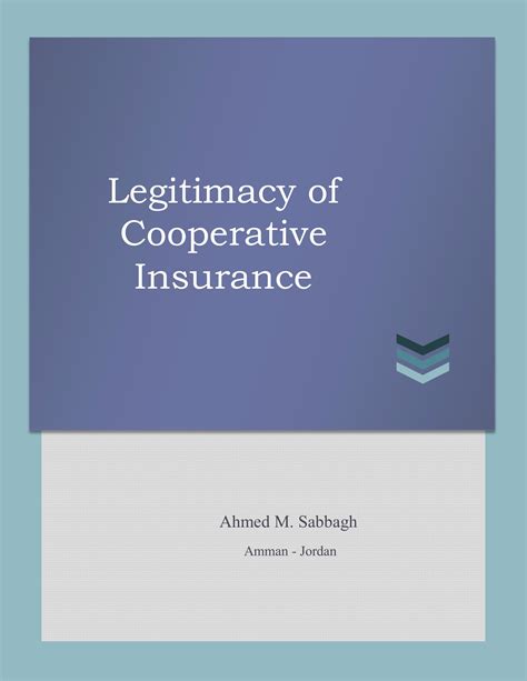 Legitimacy Of Cooperative Insurance Takaful