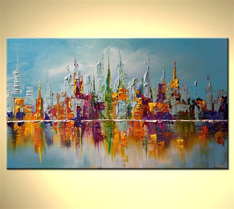 Abstract City Painting Wallpapers Gallery