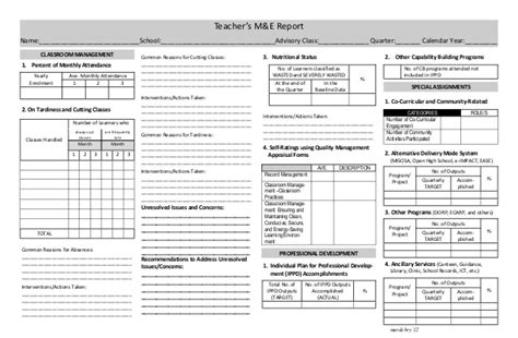 Mande Report Template Templates Example Templates Example