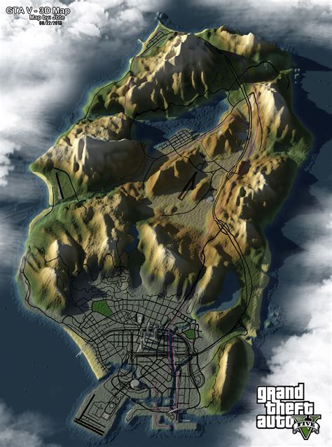 Topography Of Gta V San Andreas Gta Grand Theft Auto San Andreas
