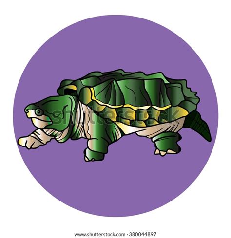 Alligator Snapping Turtle Stock Illustration 380044897 Shutterstock