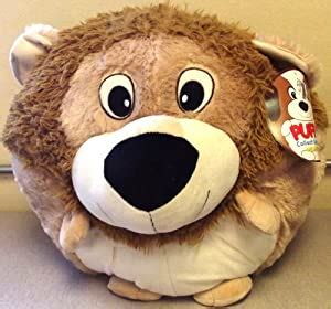 All our stuffed animals have zippers which hide a secret compartment revealing a self contained stuffing pouch. Amazon.com: Puffy Lion Big Plush Doll 16" Round Body w ...