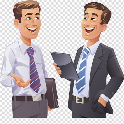 Two People Talking Cartoon Png People Working Illsutration Icon Business People Talking