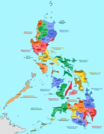Detailed Map Of Philippine Provinces