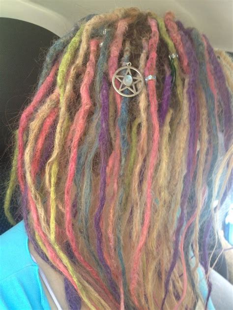 Rainbow Dreads Pin Rainbow Dreads On Pinterest Dreads Dreadlock