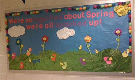 Spring bulletin board! | Spring bulletin boards, Spring bulletin, Bulletin boards