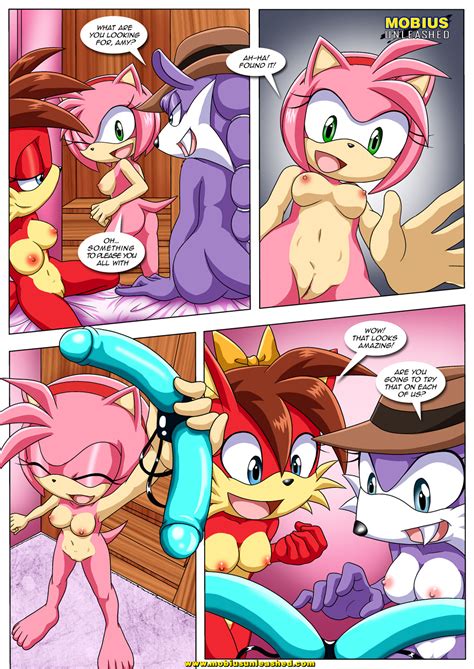 Rule 34 Amy Rose Ass Bbmbbf Bed Breasts Comic Dildo