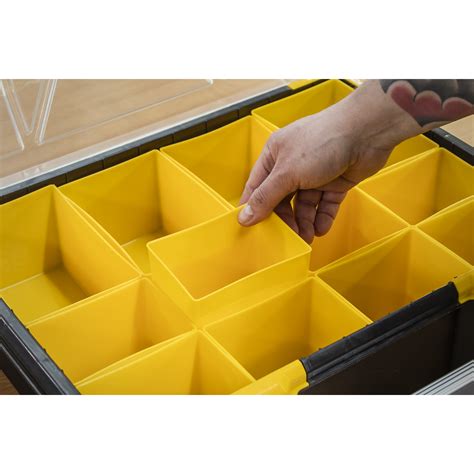 Parts Storage Case With 12 Removable Compartments Apas12r Sealey