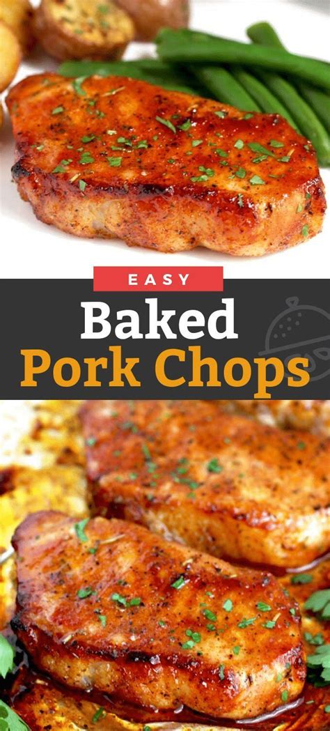 After a quick sear in a skillet, these pork chops finish cooking to golden perfection in the. Oven Baked Pork Chops seasoned with a quick spice rub and ...