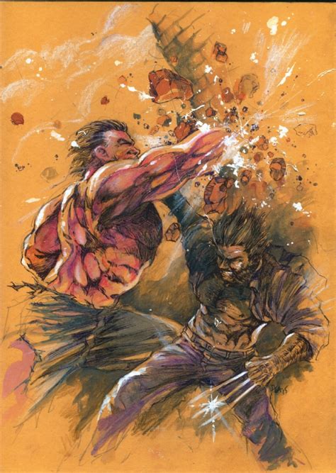 Wolverine Vs Red Hulk In Donny Gandakusumas Various Artworks Comic