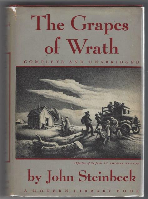 The Grapes Of Wrath By John Steinbeck Hardcover 1941 From Eds