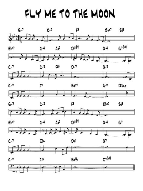 Fly Me To The Moon Piano Pdf