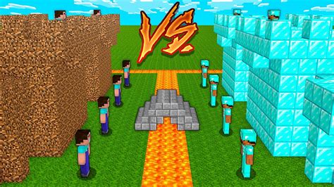 Minecraft Noob Vs Pro Castle Wat Battle Diamond Vs Dirt 100 Trolling