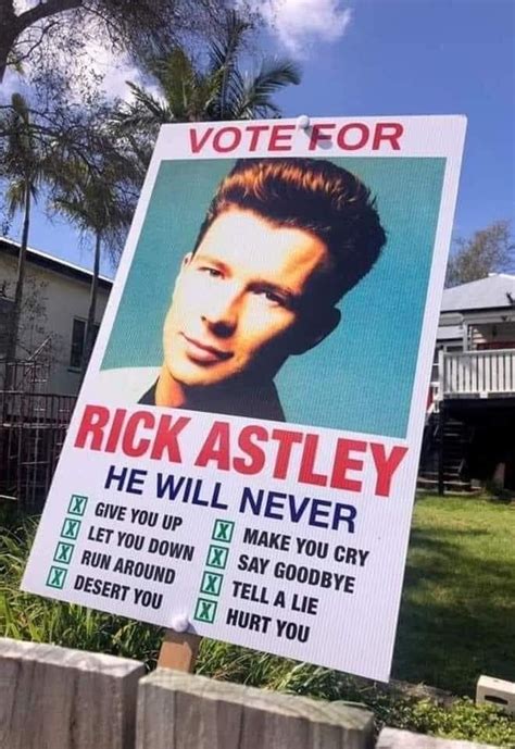 Vote For Rick Astley 9GAG