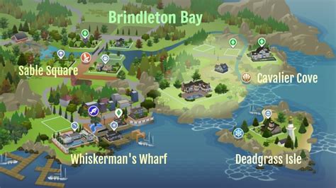 Sims 4 Brindleton Bay Map Lake Sakakawea Fishing Map