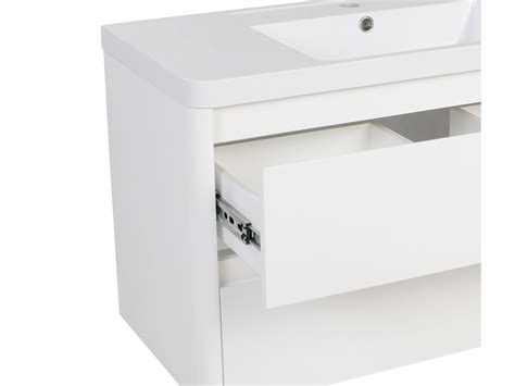 Posh Solus 900mm Wall Hung Vanity Unit 2 Drawer 1 Taphole With Overflow