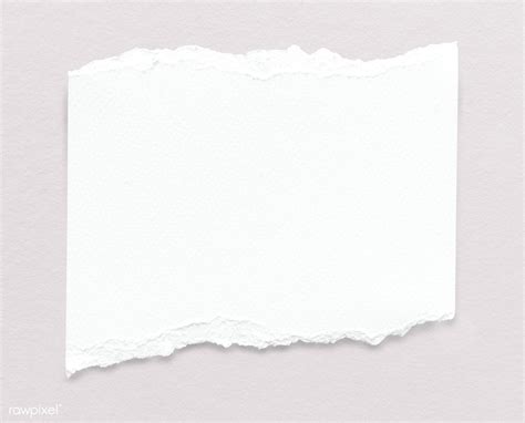 Blank Torn White Paper Template Premium Image By