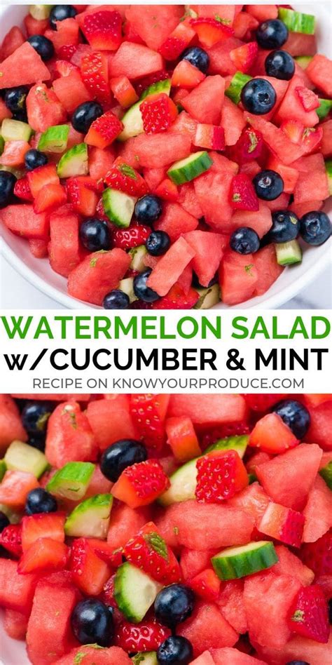 Refreshing Watermelon Salad Recipe Newbritawaterchiller