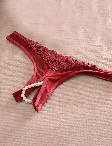 women s ultra sexy panties g strings and thongs panties beaded solid colored low waist 4757819