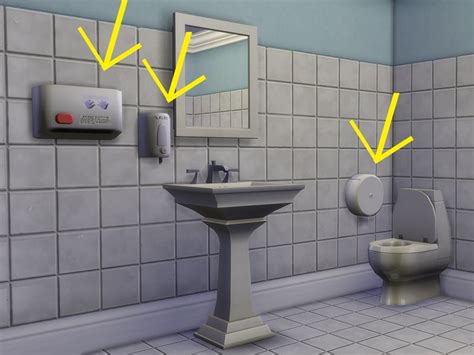 333eve333s Public Bathroom Deco Sims Sims 4 Cc Furniture Sims 4