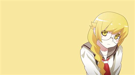 Fond D écran Illustration Blond Cheveux Longs Série Monogatari Anime Filles Anime Oshino