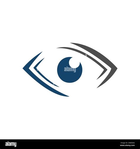Vision Lens Optical Eyes Logo Design Vector Symbol Concept Idea Stock