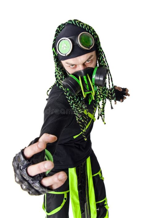 Expressive Cyber Goth Guy Stock Image Image Of Camera 14592111