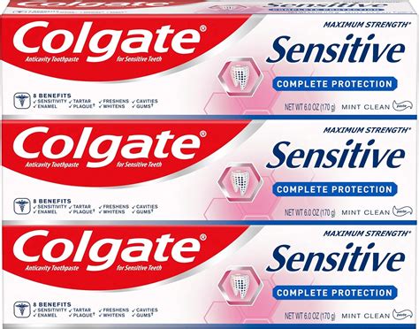 Colgate Sensitive Toothpaste Complete Protection Mint 6 Ounce Pack