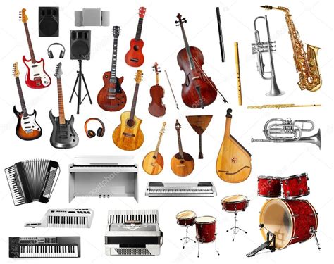 Fotos De Collage De Instrumentos Musicales Imagen De © Belchonock
