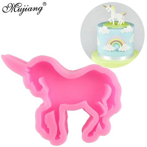 Buy Mujiang 3d Unicorn Silicone Mold Baby Birthday