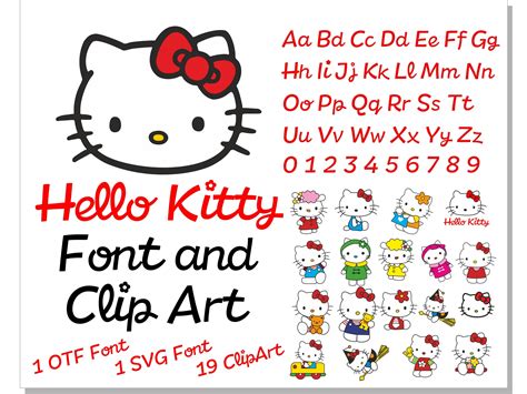 Hello Kitty Font Otf Hello Kitty Font Svg Hello Kitty Clipart Png Svg
