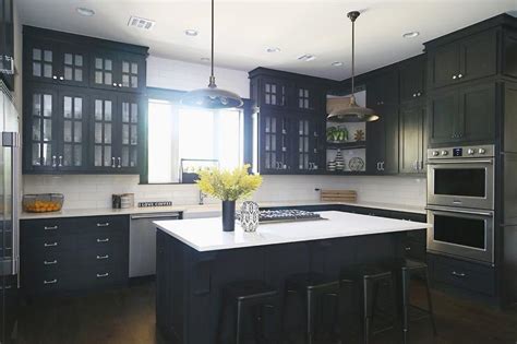 When it comes to kitchens, shaker cabinet doors are arguably the most popular. Black Kitchen Cabinets - Iowa Remodels