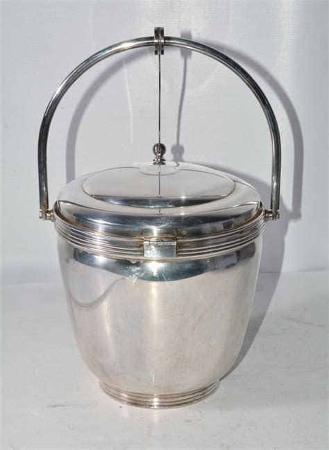 Sheffield Silver Plate Lidded Ice Bucket Usa At 1stdibs The