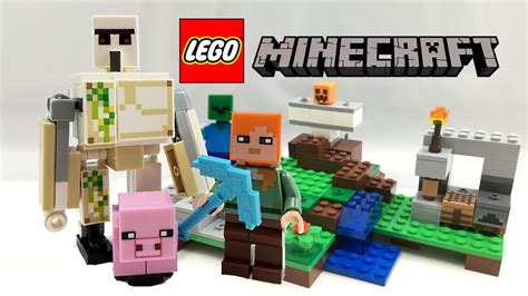 Lego Minecraft Iron Golem Set Review 21123 Youtube