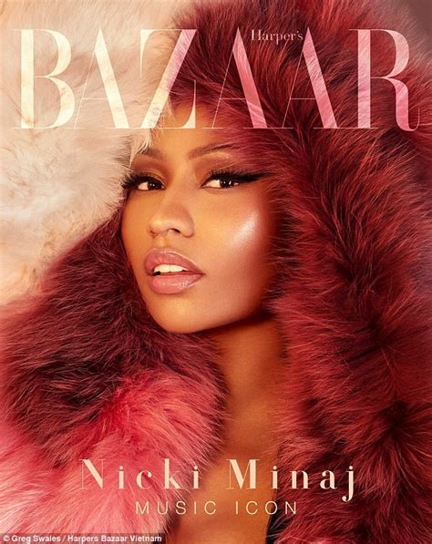 nicki minaj stuns in cleavage baring gowns for the music icon issue of harper s bazaar vietnam