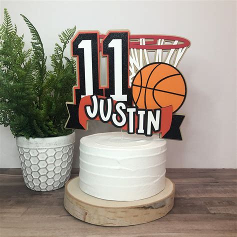Basketball Cake Topper Basketball Birthday Party Basketball Etsy Canada In 2022 Basketball