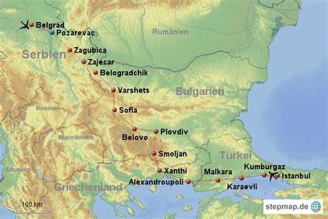 Stepmap Pozarevac Landkarte Für Europa