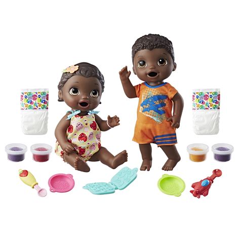 Baby Alive Snackin Twins Luke And Lily Dolls Includes Accessories