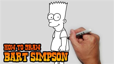 How To Draw Bart Simpson Simple Video Lesson Youtube