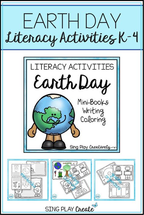 Earth Day Literacy Activities K-4 | Literacy activities, Preschool music activities, Literacy