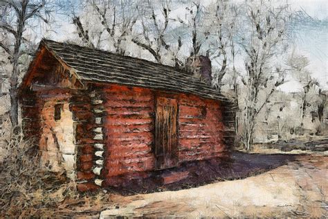 The Cabin Digital Art By Ernie Echols Fine Art America
