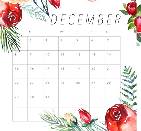 December Calendar Printable Printable Word Searches